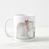 家マウスのDesigns®のマグ コーヒーマグカップ (左)