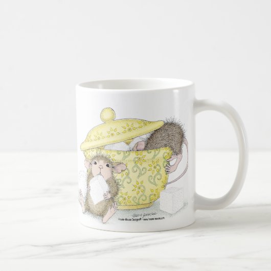 家マウスのDesigns®のマグ コーヒーマグカップ (右)