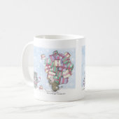 家マウスのDesigns®のマグ コーヒーマグカップ (正面左)