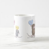 家マウスのDesigns®のマグ コーヒーマグカップ (中央)