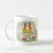 家マウスのDesigns®のマグ コーヒーマグカップ (左)