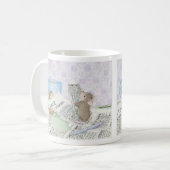 家マウスのDesigns®のマグ コーヒーマグカップ (正面左)