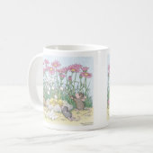 家マウスのDesigns®のマグ コーヒーマグカップ (正面左)