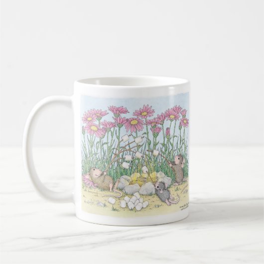 家マウスのDesigns®のマグ コーヒーマグカップ (左)