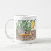 家マウスのDesigns®のマグ コーヒーマグカップ (左)