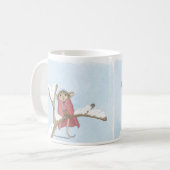 家マウスのDesigns®のマグ コーヒーマグカップ (正面左)