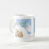 家マウスのDesigns®のマグ コーヒーマグカップ (正面左)