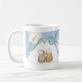 家マウスのDesigns®のマグ コーヒーマグカップ (左)