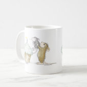 家マウスのDesigns®のマグ コーヒーマグカップ (正面左)