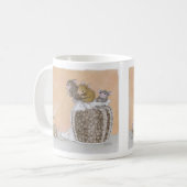 家マウスのDesigns®のマグ コーヒーマグカップ (正面左)