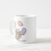 家マウスのDesigns®のマグ コーヒーマグカップ (正面左)