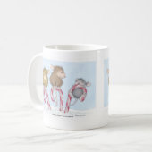 家マウスのDesigns®のマグ コーヒーマグカップ (正面左)