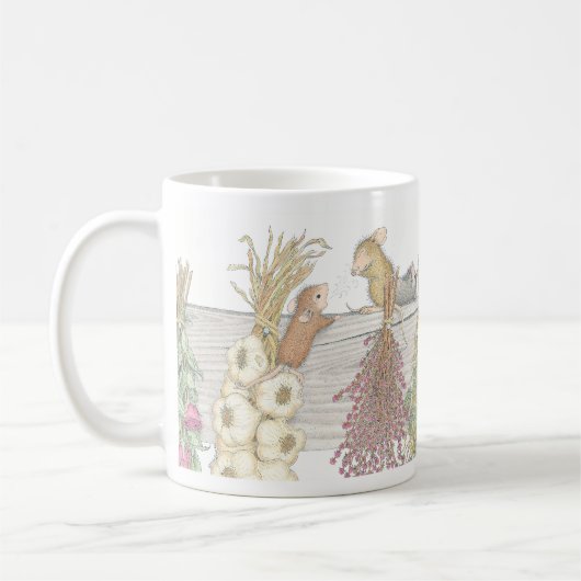 家マウスのDesigns®のマグ コーヒーマグカップ (左)