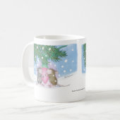 家マウスのDesigns®のマグ コーヒーマグカップ (正面左)