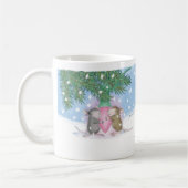 家マウスのDesigns®のマグ コーヒーマグカップ (左)