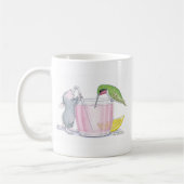 家マウスのDesigns®のマグ コーヒーマグカップ (左)