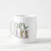 家マウスのDesigns®のマグ コーヒーマグカップ (正面左)