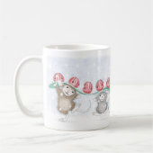 家マウスのDesigns®のマグ コーヒーマグカップ (左)