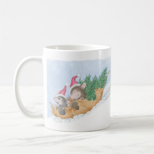 家マウスのDesigns®のマグ コーヒーマグカップ (左)