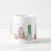家マウスのDesigns®のマグ コーヒーマグカップ (正面左)