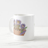 家マウスのDesigns®のマグ コーヒーマグカップ (正面左)