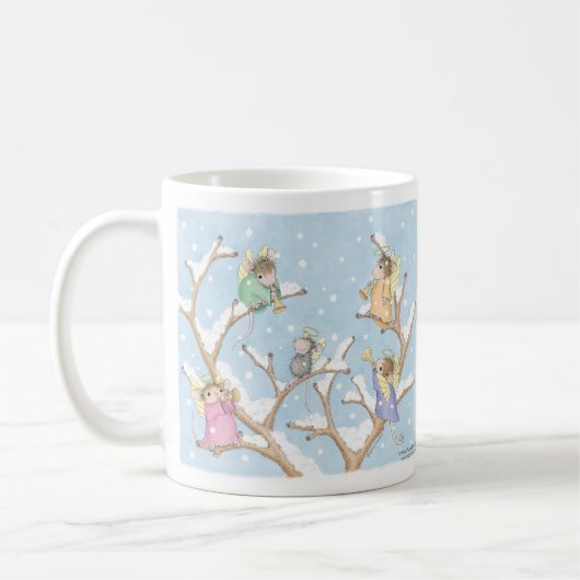 家マウスのDesigns®のマグ コーヒーマグカップ (左)