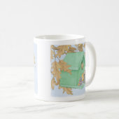 家マウスのDesigns®のマグ コーヒーマグカップ (正面右)
