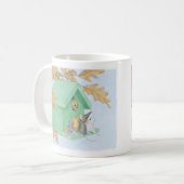 家マウスのDesigns®のマグ コーヒーマグカップ (正面左)
