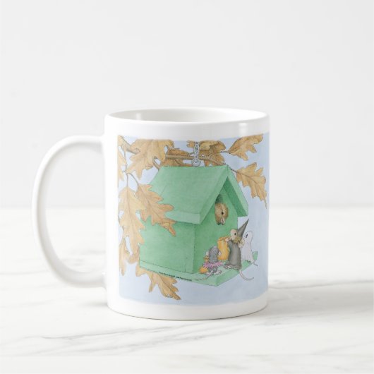家マウスのDesigns®のマグ コーヒーマグカップ (左)