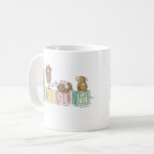 家マウスのDesigns®のマグ コーヒーマグカップ (正面左)