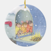 家マウスDesigns® -オーナメント セラミックオーナメント (裏面)