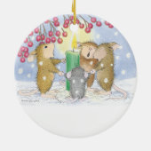 家マウスDesigns® -オーナメント セラミックオーナメント (裏面)