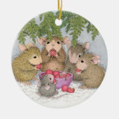 家マウスDesigns® -クリスマスのオーナメント セラミックオーナメント (正面)