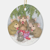 家マウスDesigns® -クリスマスのオーナメント セラミックオーナメント (左)