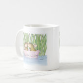 家マウスDesigns® - コーヒーマグカップ (正面左)