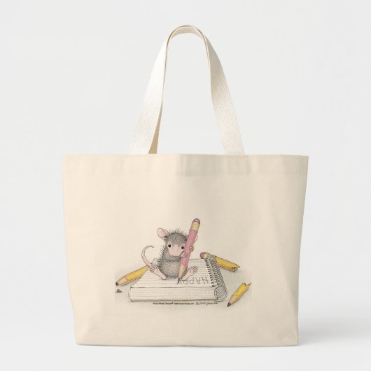 家マウスDesigns® -ジャンボトート ラージトートバッグ (正面)
