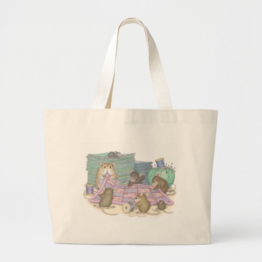 家マウスDesigns® -ジャンボトート ラージトートバッグ (正面)