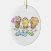 家マウスDesigns® -バレンタインデーのオーナメント セラミックオーナメント (右)