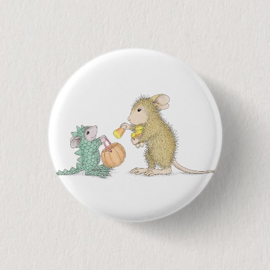 家マウスDesigns® -ピン 缶バッジ (正面)