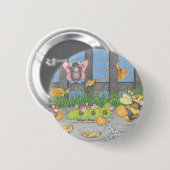 家マウスDesigns® -ピン 缶バッジ (正面&裏面)