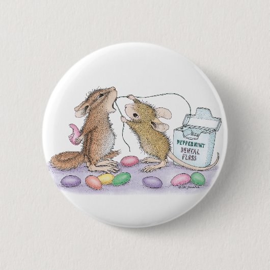 家マウスDesigns® -ピン 缶バッジ (正面)