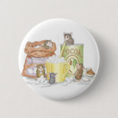 家マウスDesigns® -ピン 缶バッジ (正面)