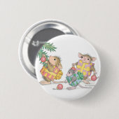 家マウスDesigns® -ピン 缶バッジ (正面&裏面)