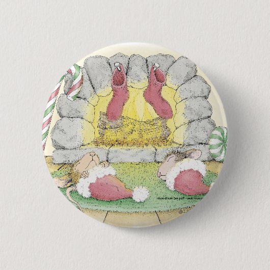 家マウスDesigns® -ピン 缶バッジ (正面)