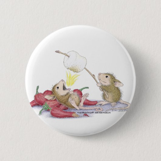家マウスDesigns® -ピン 缶バッジ (正面)