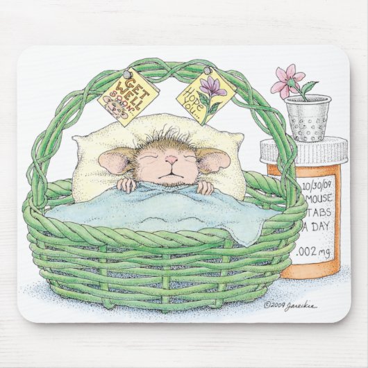 家マウスDesigns® - マウスパッド (正面)