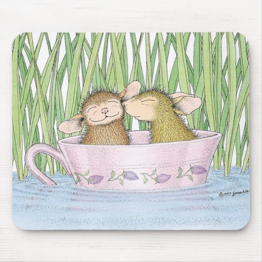 家マウスDesigns® - マウスパッド (正面)