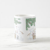 家マウスDesigns® -マグ コーヒーマグカップ (中央)