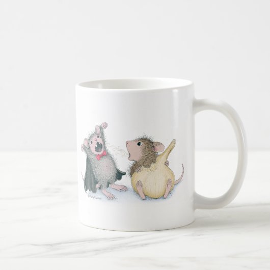 家マウスDesigns® -マグ コーヒーマグカップ (右)