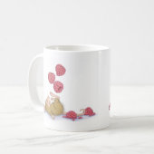 家マウスDesigns® -マグ コーヒーマグカップ (正面左)